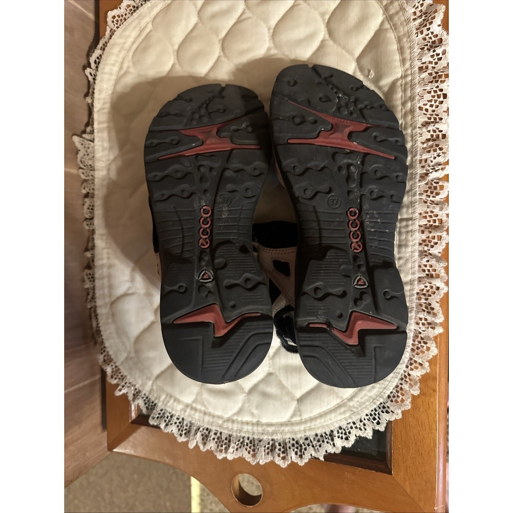 ECCO Yucatan Offroad Nubuck Hiking Sandals Beige/Black Women's EU 37 US 6-6.5 - Picture 4 of 5